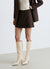 Gonna-pantalone mini a spigata