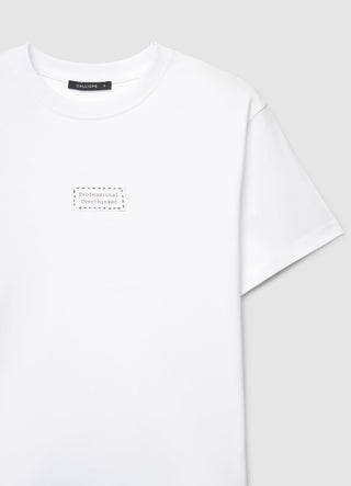 T-shirt with patch and lettering