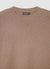 Solid colour crew neck jumper with raw edge finish