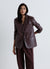 Single-breasted solid colour oversized jacket