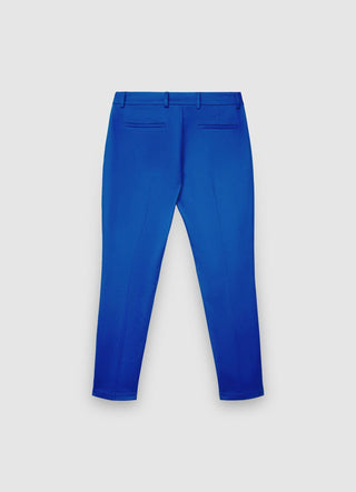 Pantaloni a sigaretta in rasatello di cotone