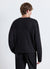 Serafino-T-Shirt aus einfarbigem Waffelstoff