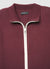 Ribbed cardigan with zip and collar