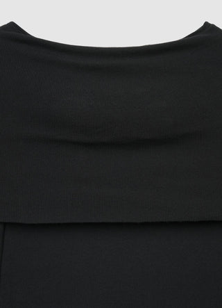Maglia a spalle scoperte a tinta unita