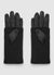 Gloves with long ribbed cuff