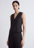 Asymmetric waistcoat with five buttons