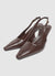 Slingback con tacco alto e punta affusolata