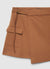Asymmetric cargo pocket trouser skirt