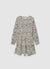 Vestito a balze con stampa animalier