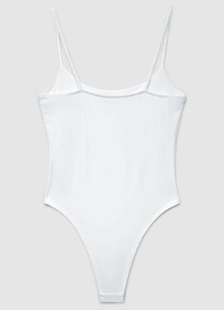 Solid colour bodysuit with thin straps