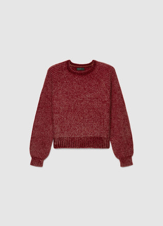 Pull à col rond avec manches raglan