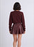 Crew neck jumper with dotted pattern