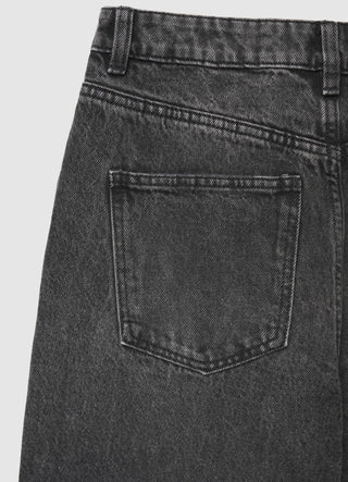Jeans wide leg a vita alta