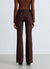 Solid colour flare trousers