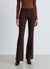 Solid colour flare trousers