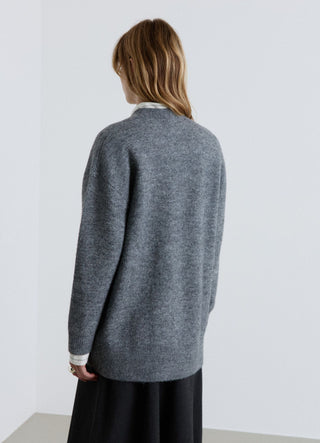 Oversized cardigan with buttons