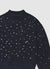 Jersey with rhinestone appliqués