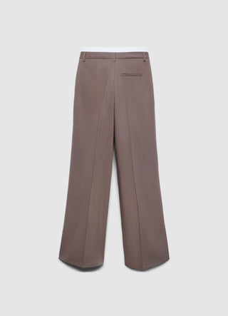 Palazzo trousers with an elasticated waistband
