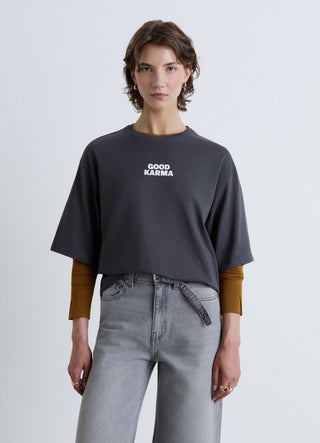Oversized T-shirt with writing