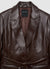 Leather-effect jacket with sash belt