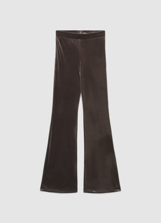 Leggings longs évasés en velours côtelé