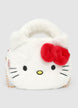 Borsa a mano Hello Kitty effetto pelo con catena - M
