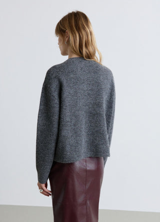 Cardigan mit Schalkragen und Knöpfen