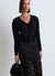 Cardigan con bande in pizzo