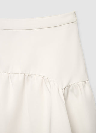 Plain flared midi circle skirt