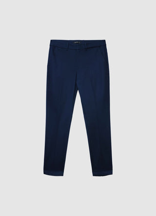 Cigarette trousers in cotton sateen