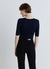 Solid colour ribbed T-shirt
