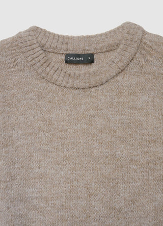 Plain crew neck sweater