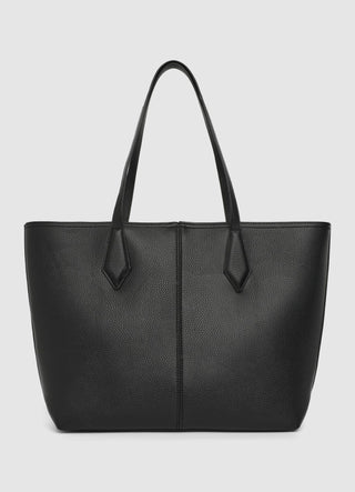 Solid colour shopper bag with double handles