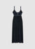 Abito slipdress lungo con spalline in pizzo