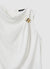 Top similisatin with draping and metal ring