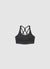 Top reggiseno con spalline incrociate e stampa animalier