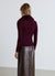 Cardigan a costine con collo effetto pelliccia
