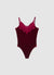 Body con scollo a V e pizzo