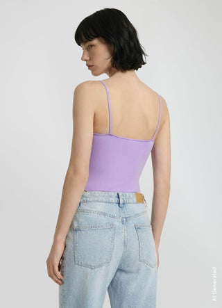 Solid colour bodysuit with thin straps