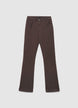 Einfarbige Bootcut-Jeans mit fünf Taschen - 36 EU
