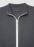 Cardigan a costine con zip e colletto