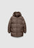 3/4 padded jacket with hood