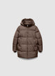 3/4 padded jacket with hood - XS/S