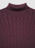 Chunky cable-knit roll neck jumper