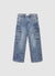 Jeans cargo lunghi in denim