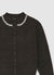Cardigan with jewel collar and buttons