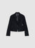 Single-breasted short lace jacket