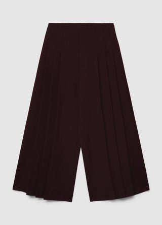 Pantaloni culotte con pieghe