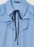 Camicia con frill plissettato