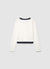 T-shirt a maniche lunghe con bottoni e profili a contrasto